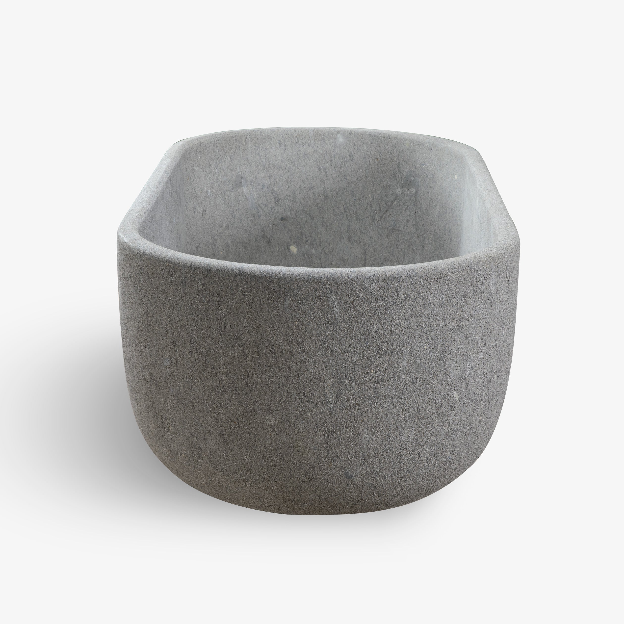 Aqua By VELTHA® – Monolithisches Wasserbecken aus Peperino Naturstein