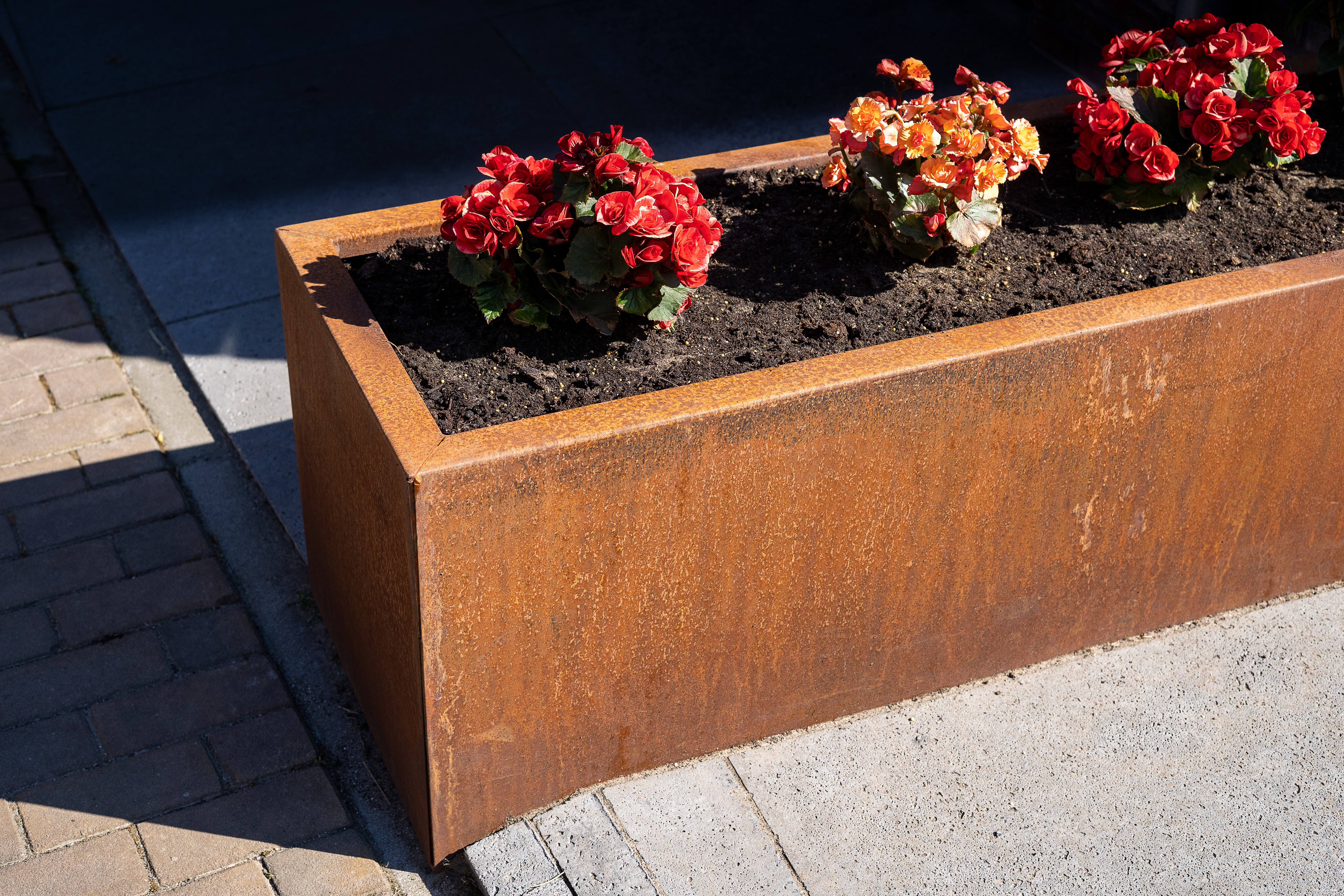 Wetterbeständig und langlebig
Dank der natürlichen Rostschicht ist das Pflanzgefäß CARREZ wetterbeständig und entwickelt sich mit der Zeit weiter. Erfreuen Sie sich an einem zeitlosen Element, das die Schönheit Ihrer Pflanzen hervorhebt und eine warme Atmosphäre schafft.