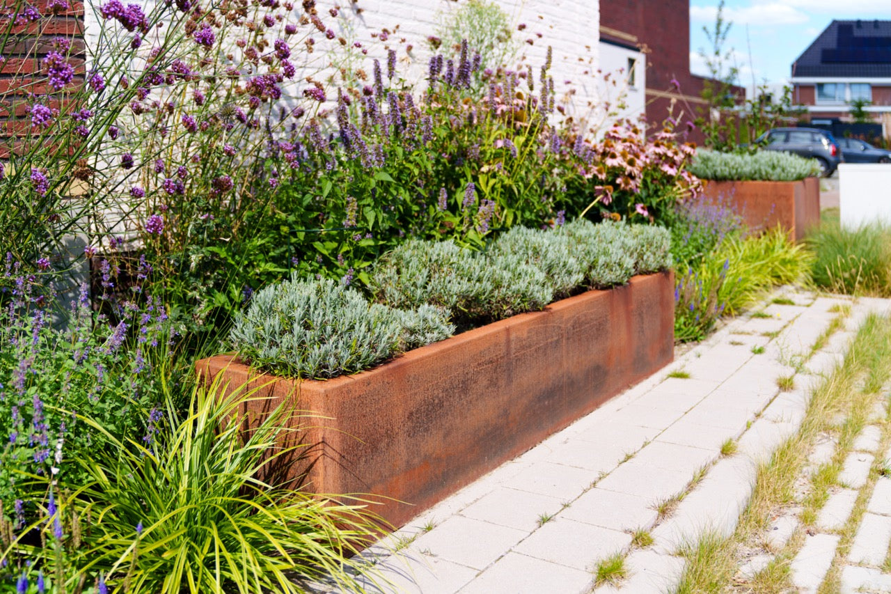 Adezz I Carrez aus Cortenstahl, rechteckig