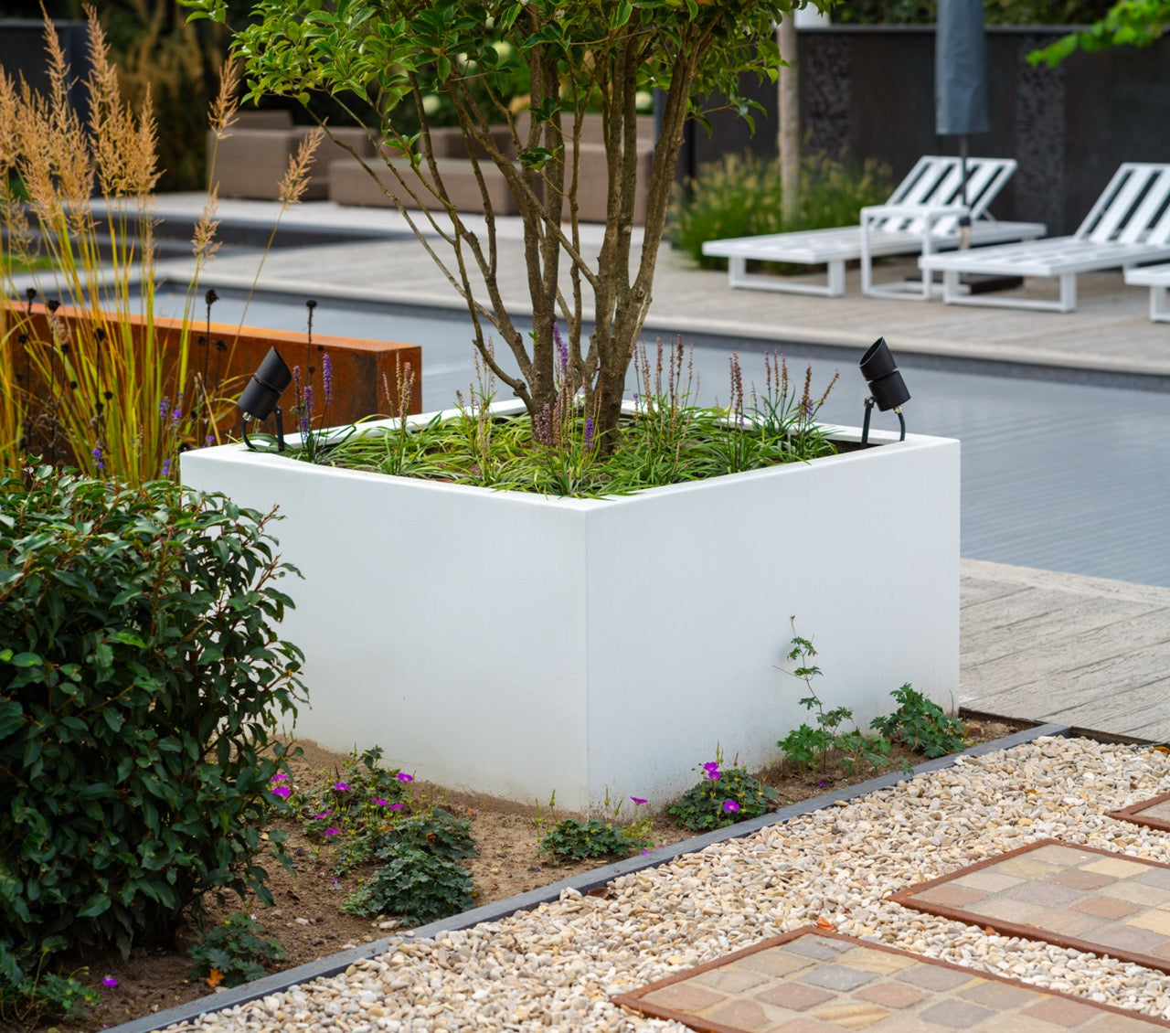 Adezz I Carrez aus Fiberglas, quadratisch