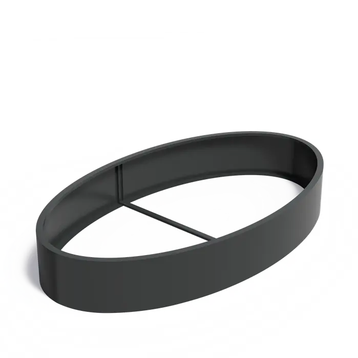 Adezz I Ellipse aus Aluminium ohne Boden