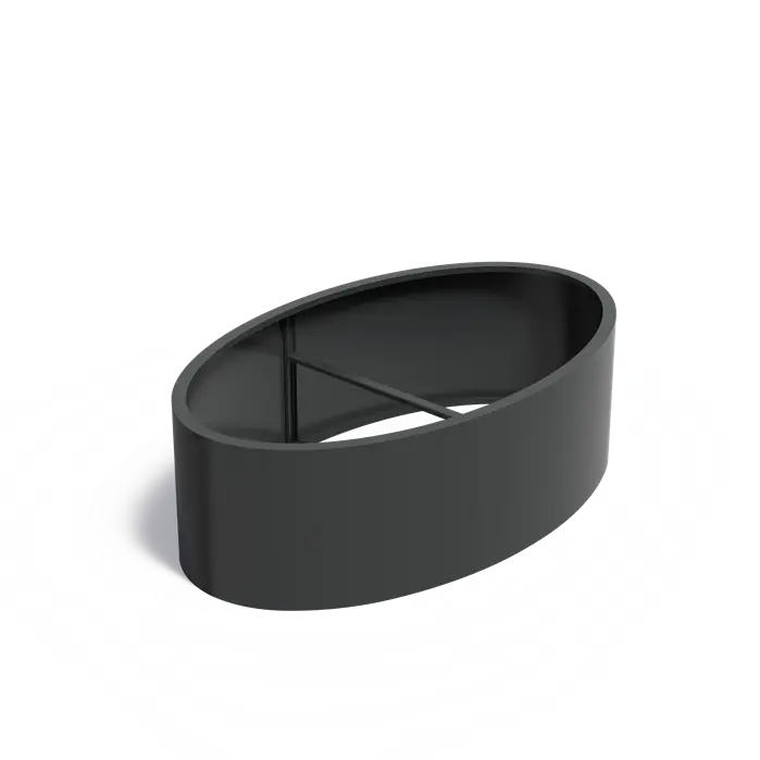 Adezz I Ellipse aus Aluminium ohne Boden