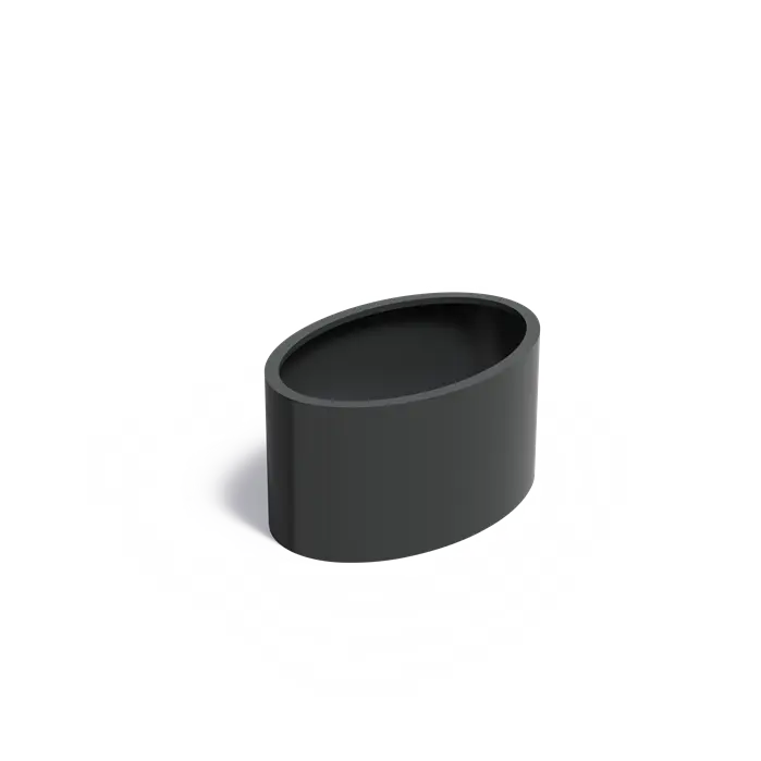 Adezz I Ellipse aus Aluminium ohne Boden