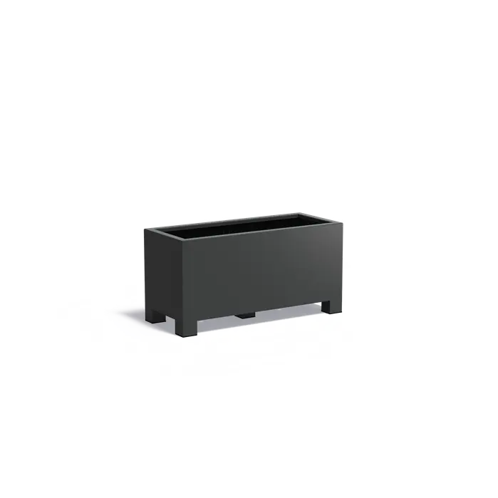 Adezz I Carrez aus Aluminium mit Füßen, rechteckig