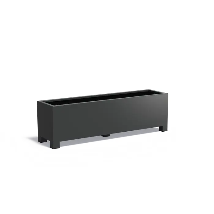 Adezz I Carrez aus Aluminium mit Füßen, rechteckig