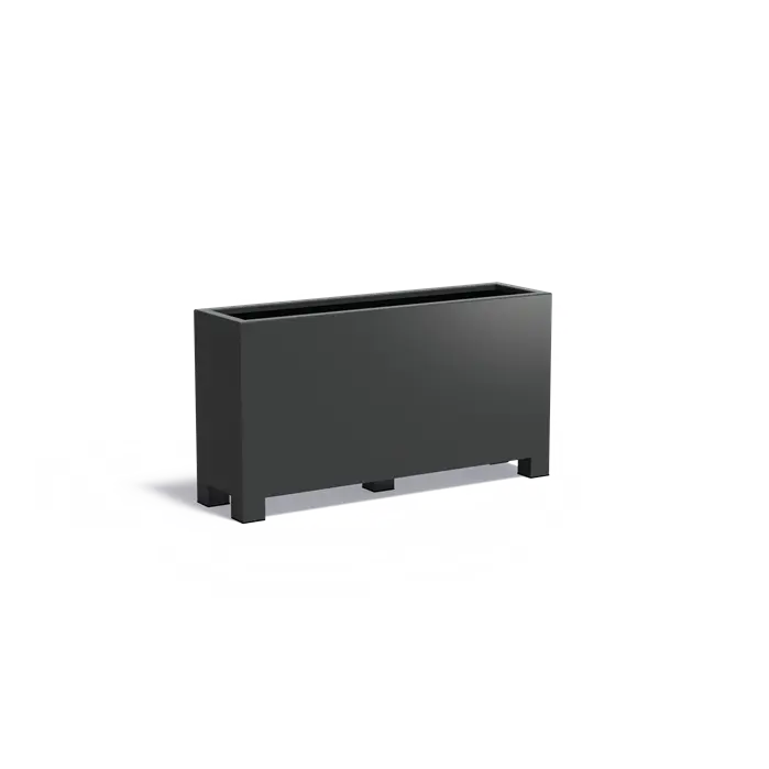 Adezz I Carrez aus Aluminium mit Füßen, rechteckig