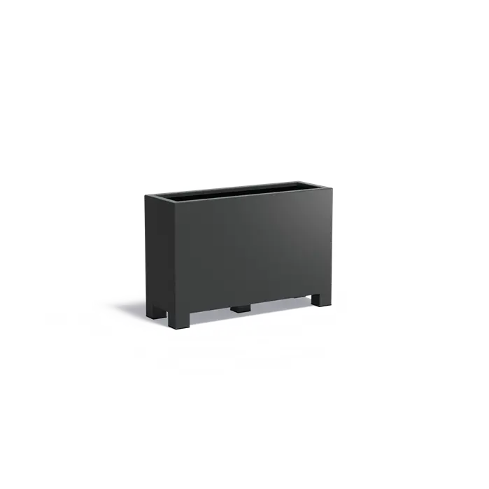 Adezz I Carrez aus Aluminium mit Füßen, rechteckig