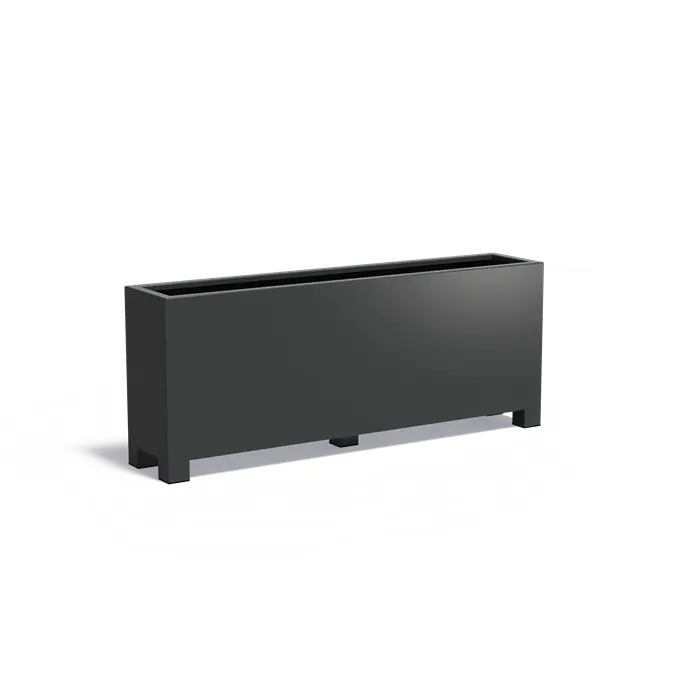 Adezz I Carrez aus Aluminium mit Füßen, rechteckig