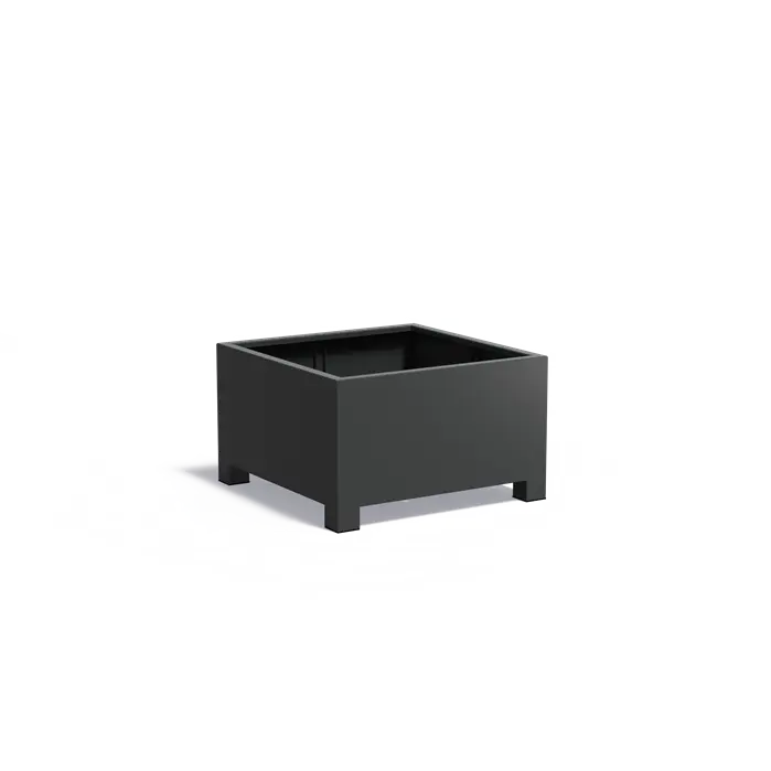 Adezz I Carrez aus Aluminium mit Füßen, quadratisch