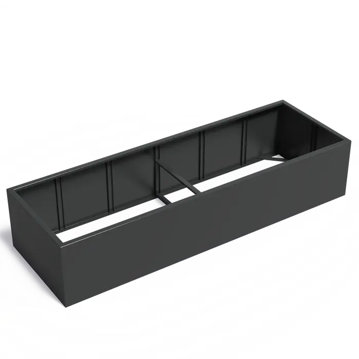 Adezz I Carrez Umrandung aus Aluminium ohne Boden, rechteckig