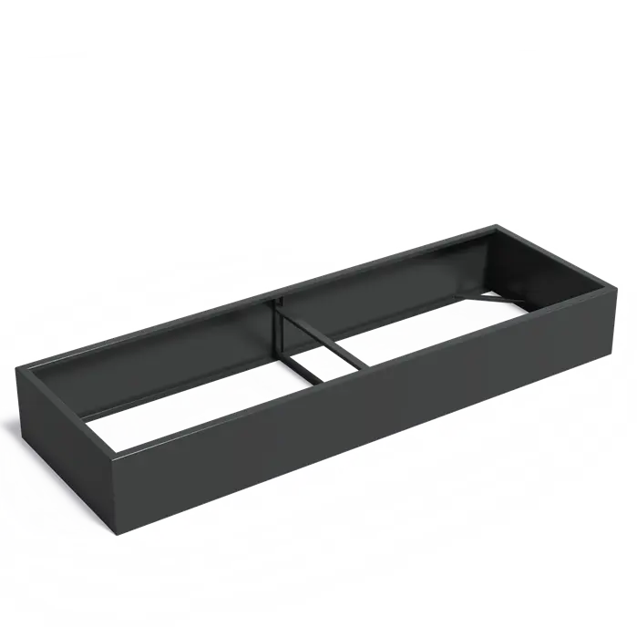 Adezz I Carrez Umrandung aus Aluminium ohne Boden, rechteckig