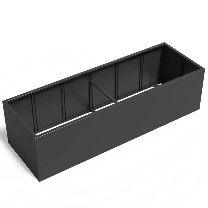 Adezz I Carrez Umrandung aus Aluminium ohne Boden, rechteckig