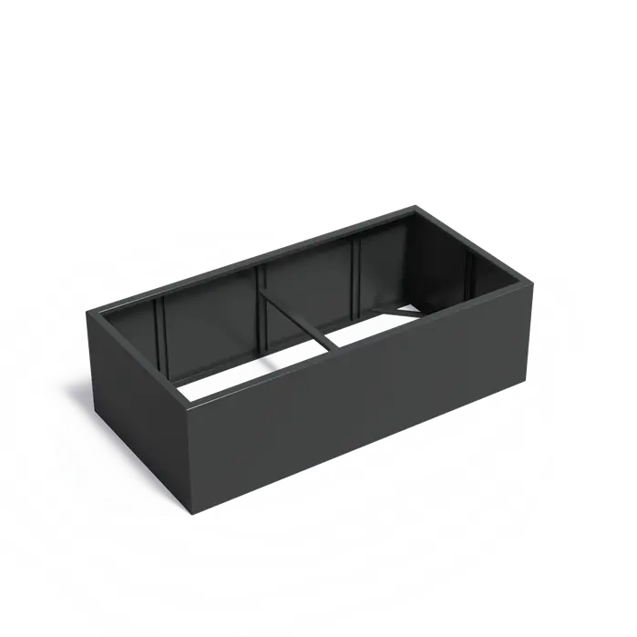 Adezz I Carrez Umrandung aus Aluminium ohne Boden, rechteckig