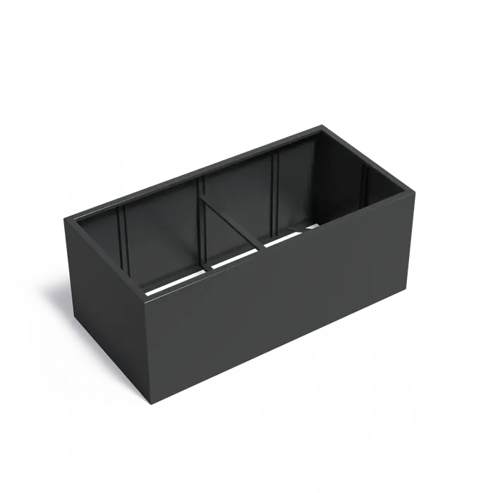 Adezz I Carrez Umrandung aus Aluminium ohne Boden, rechteckig