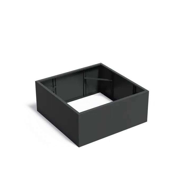 Adezz I Carrez Umrandung aus Aluminium ohne Boden, quadratisch