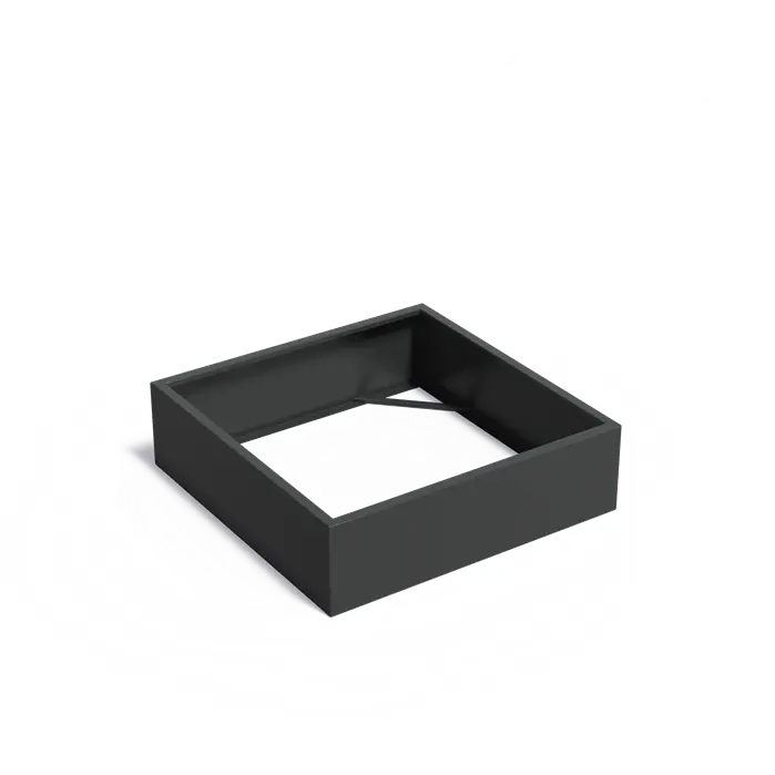 Adezz I Carrez Umrandung aus Aluminium ohne Boden, quadratisch