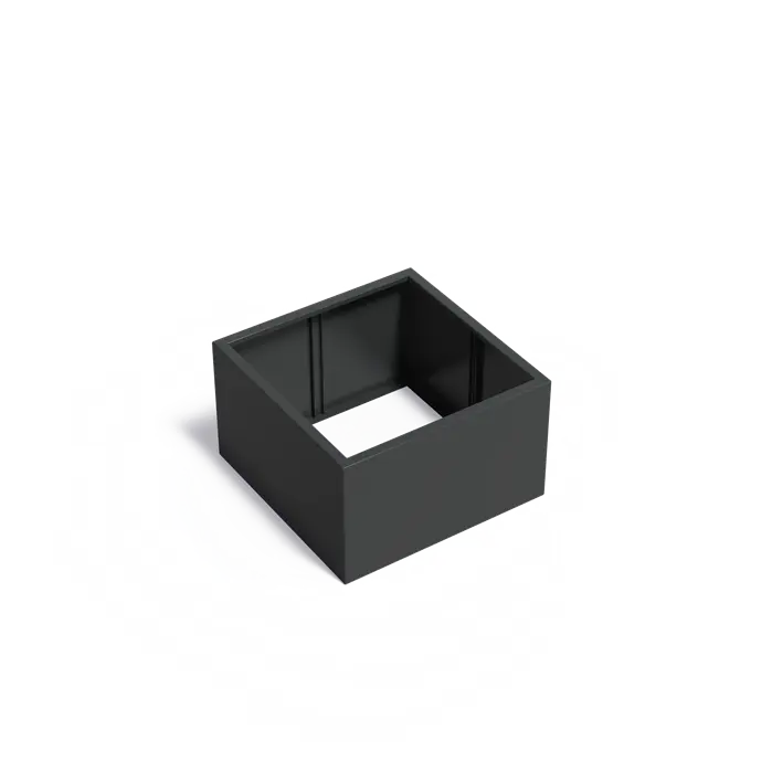 Adezz I Carrez Umrandung aus Aluminium ohne Boden, quadratisch