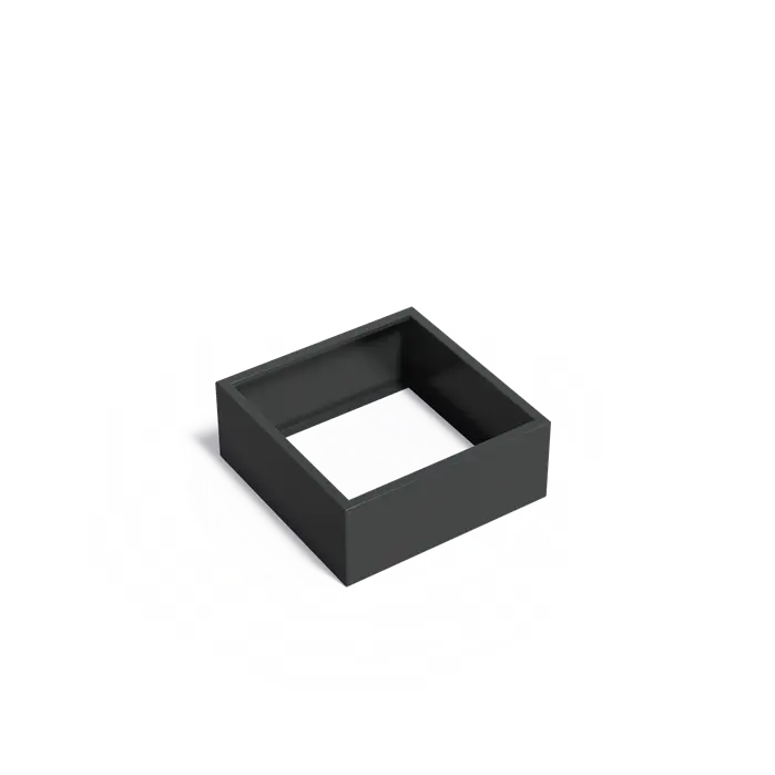 Adezz I Carrez Umrandung aus Aluminium ohne Boden, quadratisch