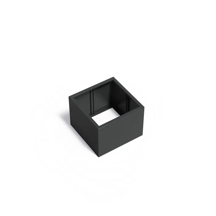 Adezz I Carrez Umrandung aus Aluminium ohne Boden, quadratisch