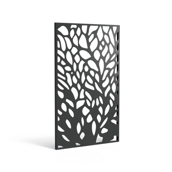Aluminum panels with abstract patterns 