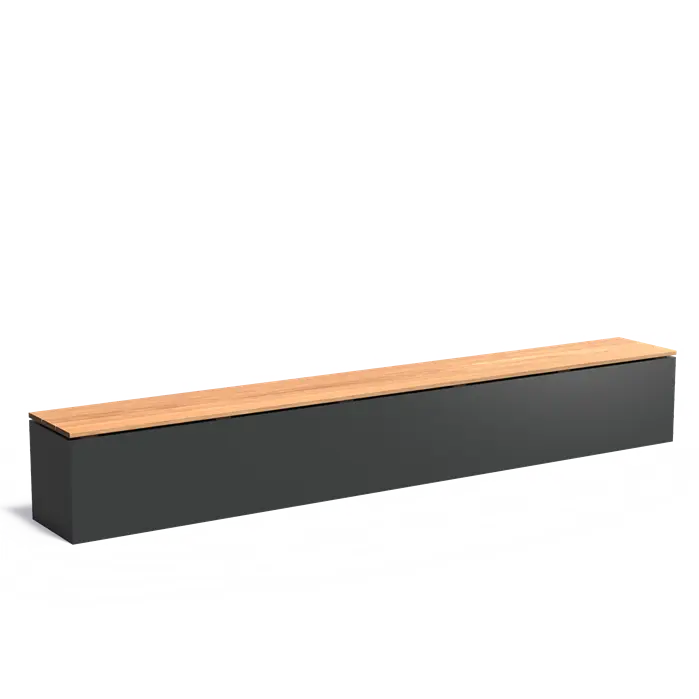 Adezz I Sockel mit Sitz aus Aluminium