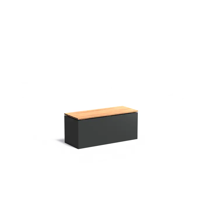 Adezz I Sockel mit Sitz aus Aluminium