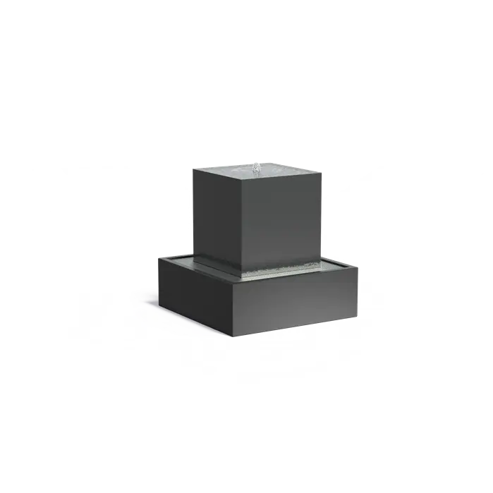 Der Aluminium-Wasserblock bringt Eleganz und Ruhe in Ihren Garten. Er ist wetterfest und einfach zu pflegen.