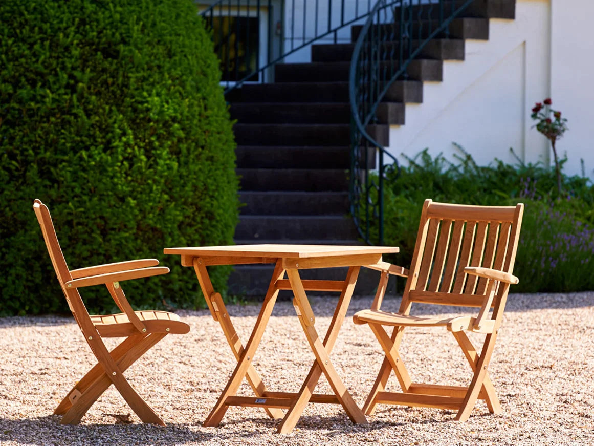 Traditional Teak I Alexia Klapptisch 80 cm, quadratisch