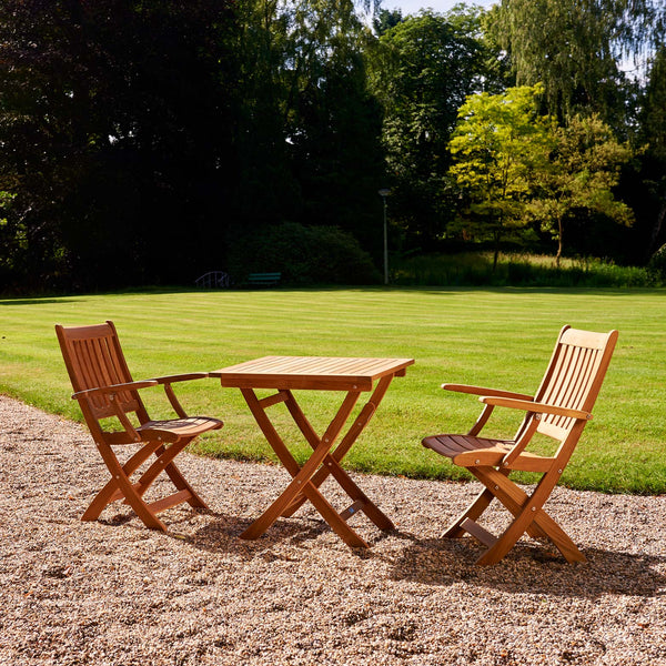 Traditional Teak I Alexia Klapptisch 80 cm, quadratisch