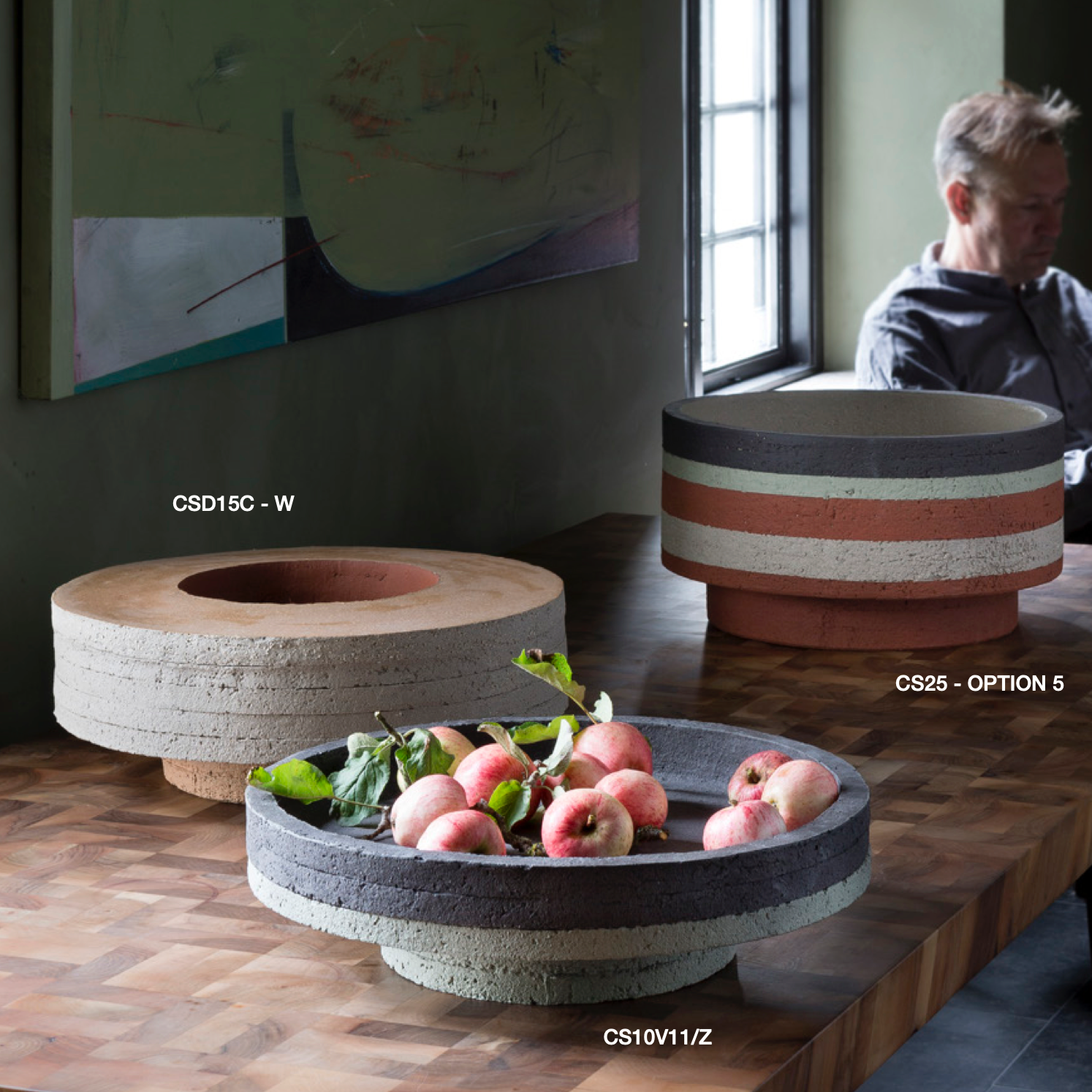 Schöne Schalen von Atelier Vierkant: Entdecke die Modelle CS10, CS15 und CS25 aus hochwertiger Terrakotta.