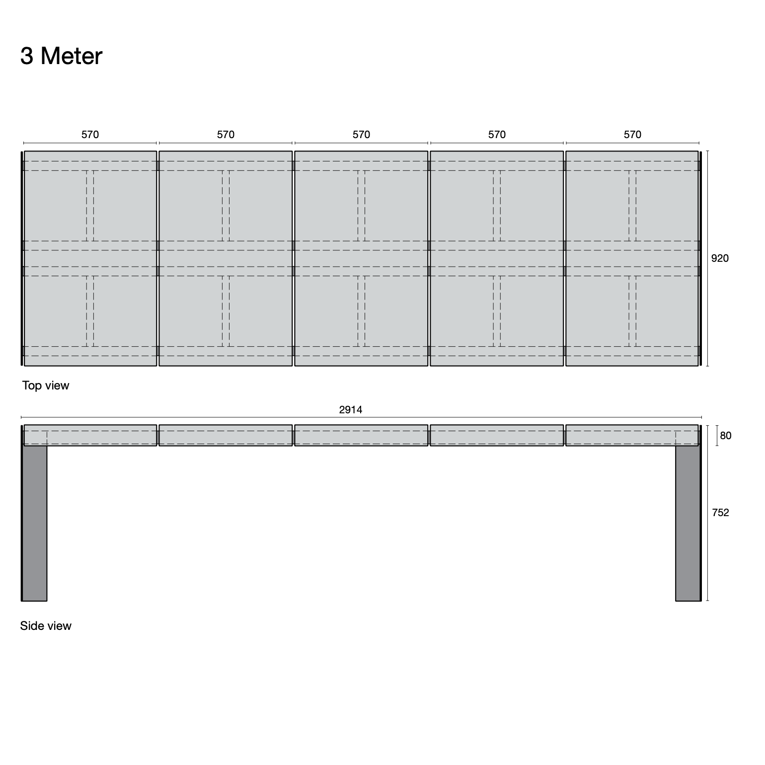 Atelier Vierkant I Clay Table Blue