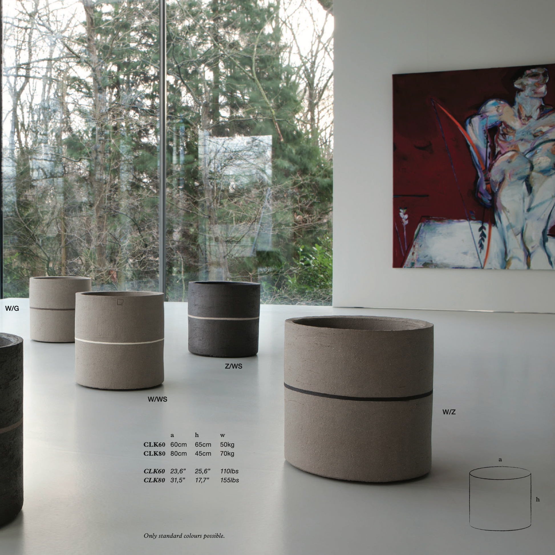 Dieses Pflanzgefäß ist besonders frostbeständig, was bedeutet, dass es auch bei extremen Temperaturen im Freien verwendet werden kann. Ideal für Terrassen und Gärten.