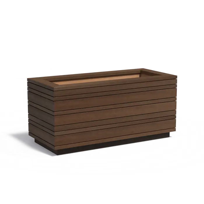 Entdecken Sie das BANDU Pflanzgefäß aus Bambus, eine umweltfreundliche Wahl für Ihren Garten. Mit einem modernen Design und variablen Abmessungen von 1200 mm bis 2000 mm Breite, 800 mm Tiefe und 850 mm Höhe bietet es ausreichend Platz für Ihre Lieblingspflanzen. Der langlebige Bambus ist pflegeleicht und entwickelt im Laufe der Zeit eine edle graue Patina. Perfekt für umweltbewusste Gartenliebhaber!