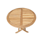 Traditional Teak I Sofia klappbarer Esstisch 90 cm, rund