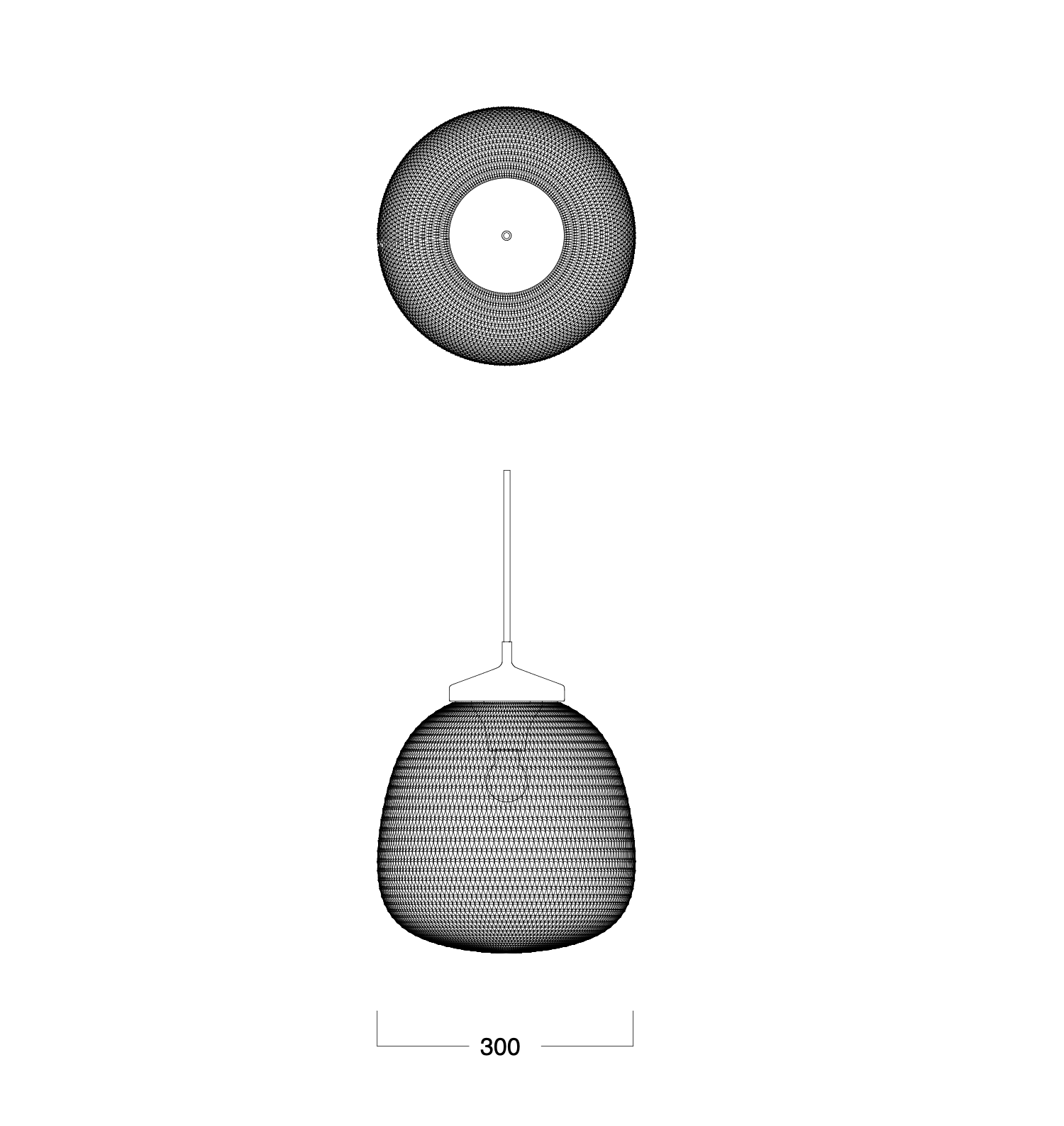 Tribu I Monsieur Tricot Cachet Hängeleuchte