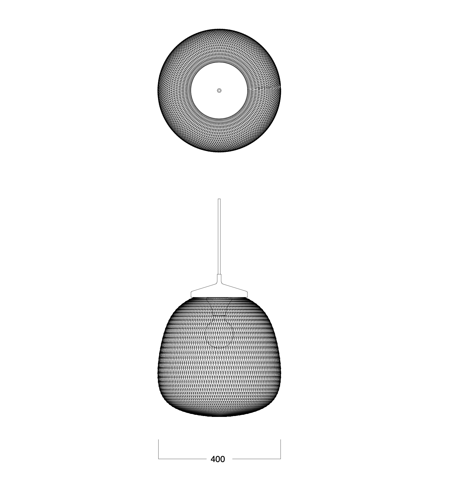 Tribu I Monsieur Tricot Cachet Hängeleuchte