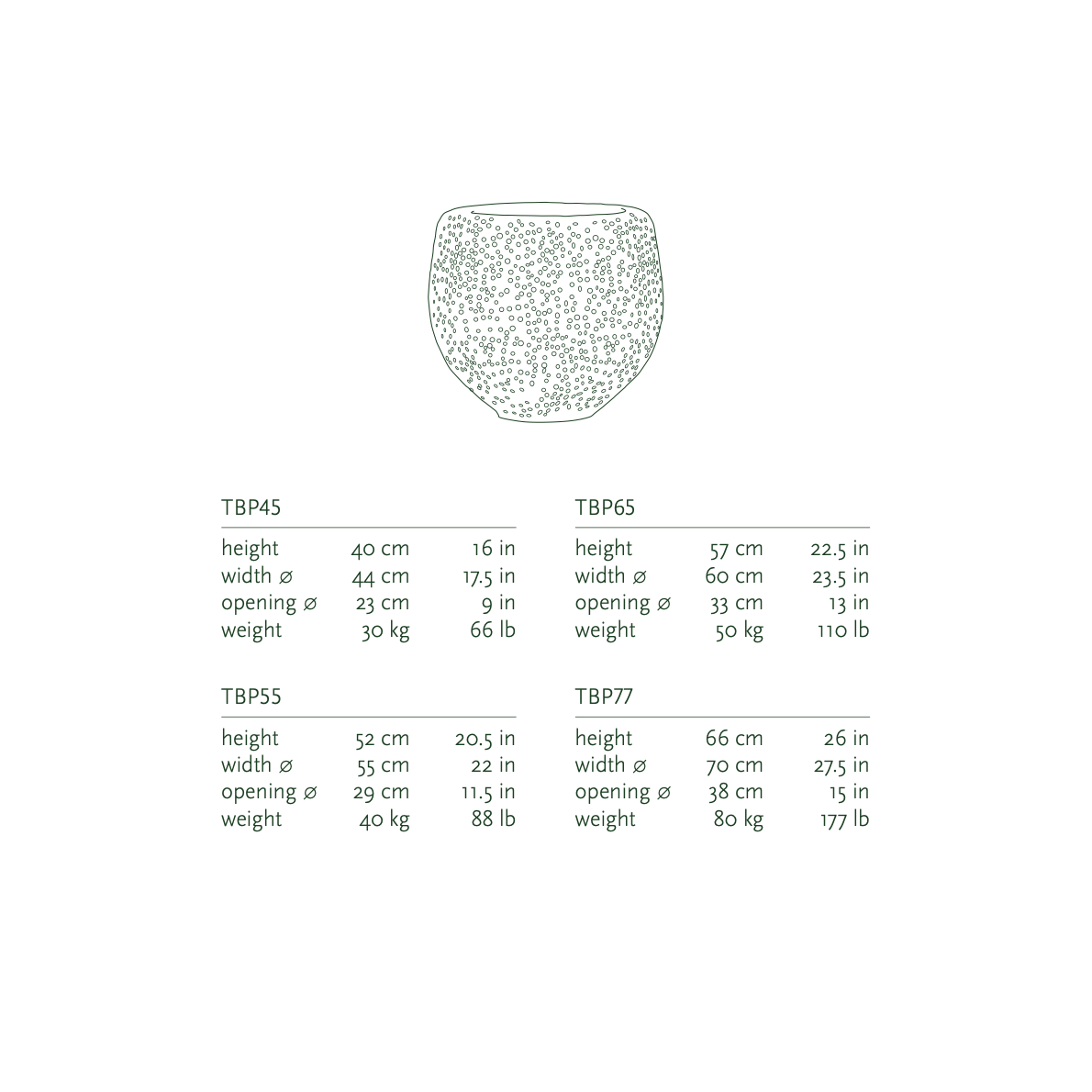 Domani Batur Pflanzgefäß