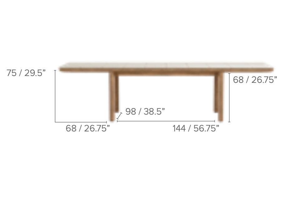 Tribu | Amanu Dining Table 290 cm, Rectangular