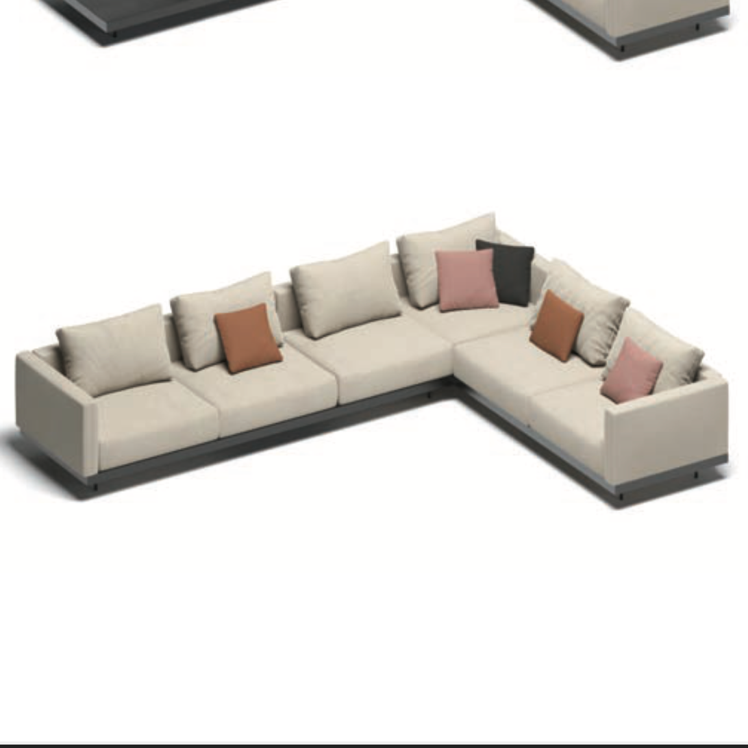 Canapé lounge d'angle modulable Todus Dongo 363/274 cm