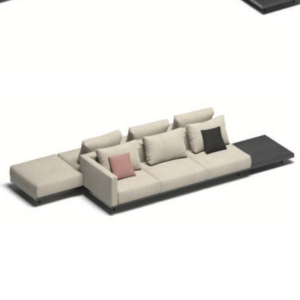 Todus Dongo modular double sofa with table 448 cm