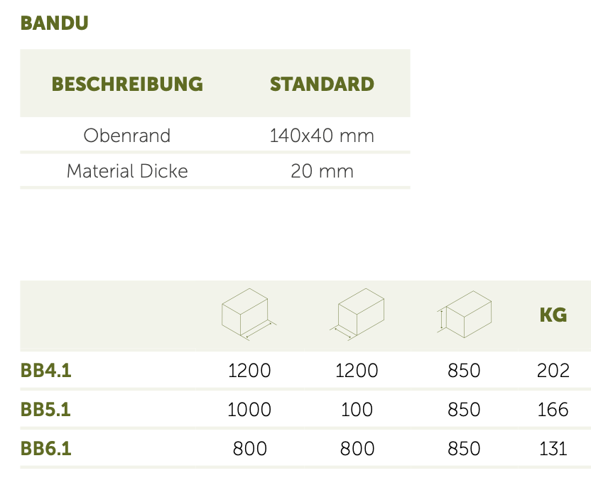 Adezz I Bandu aus Bambus quadratisch