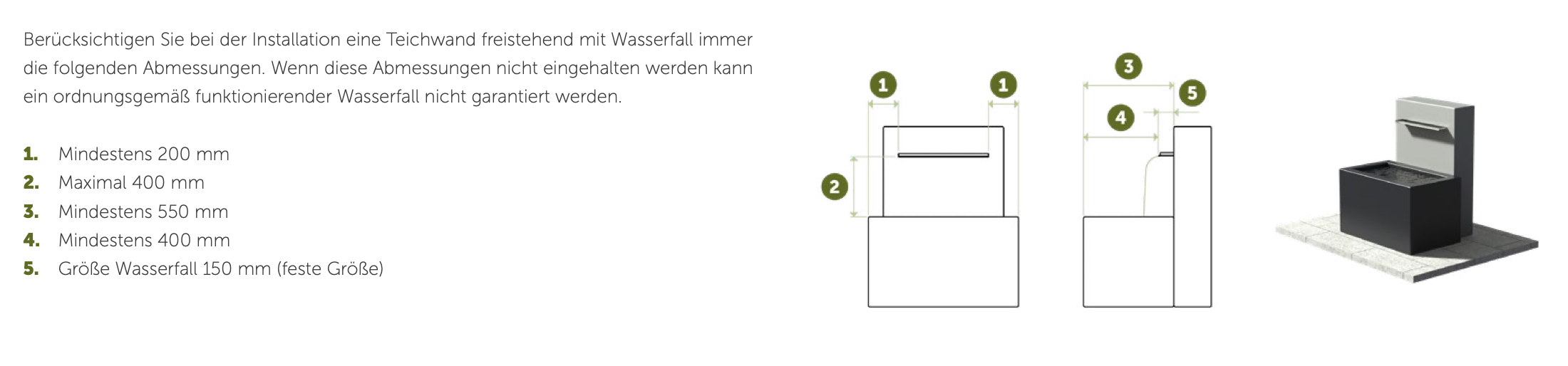 Adezz I Teichwand freistehend aus Cortenstahl