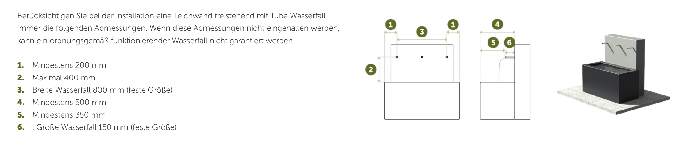 Adezz I Freistehende Teichwand aus Aluminium