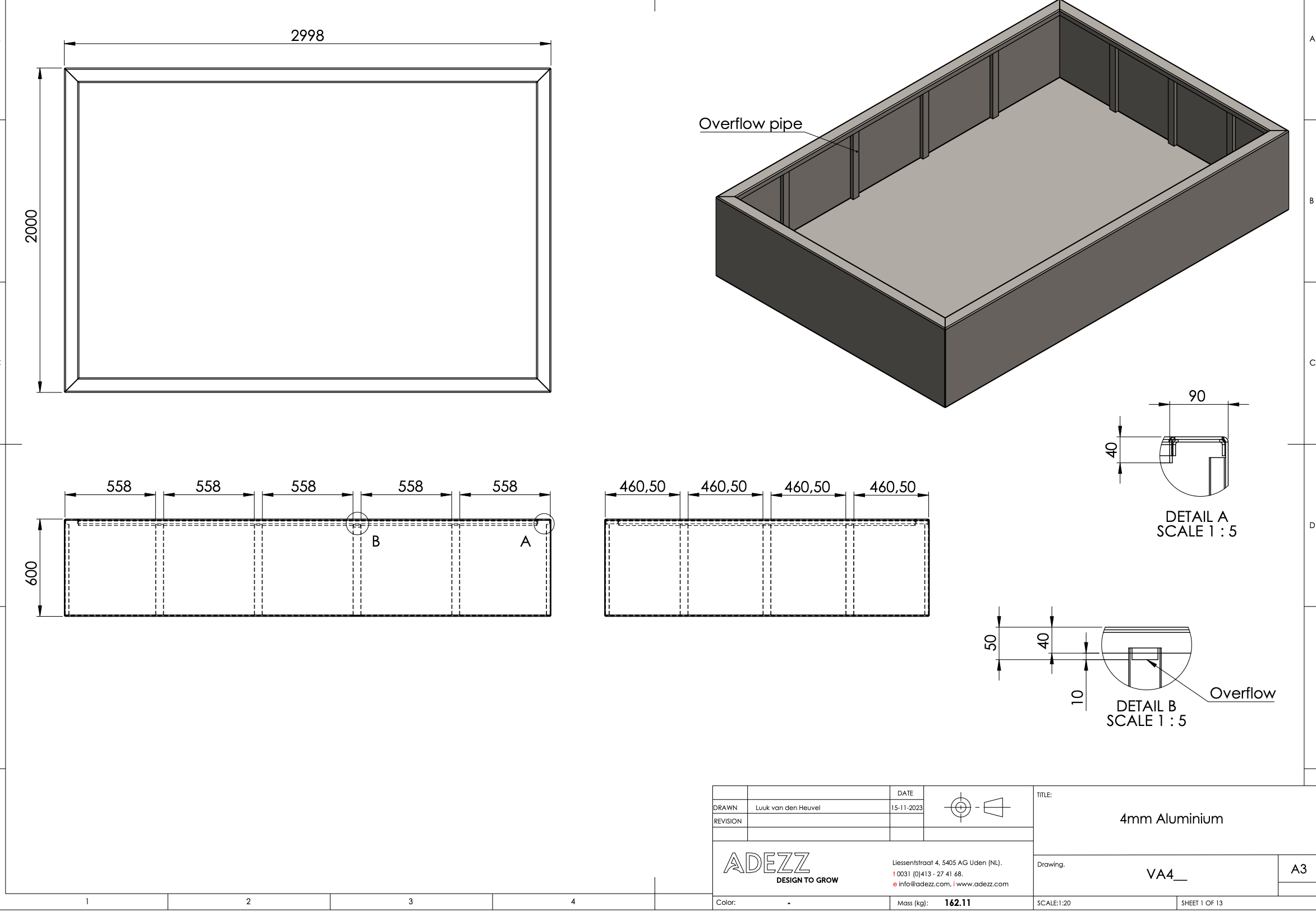 Adezz I Teich aus Aluminium