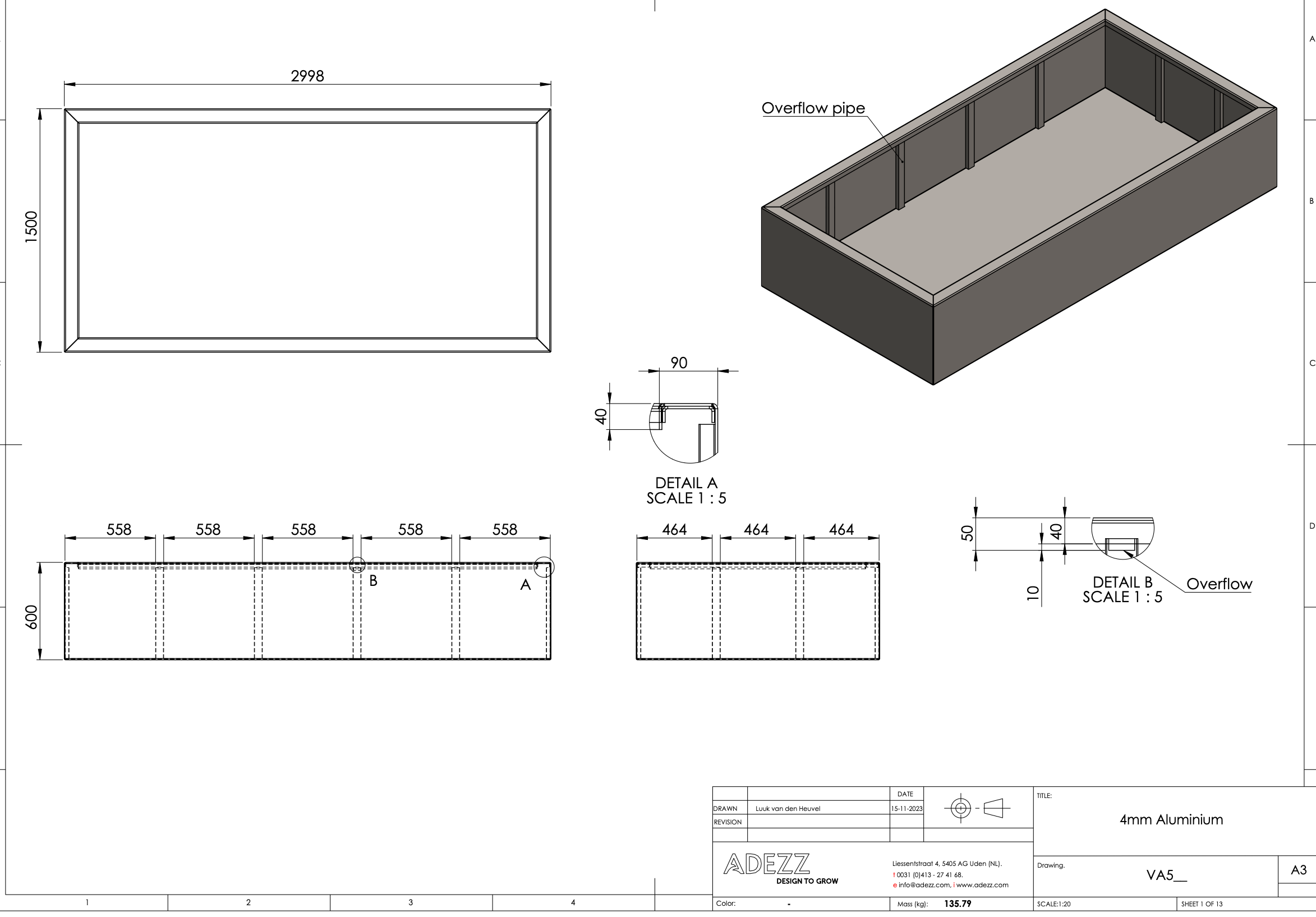 Adezz I Teich aus Aluminium