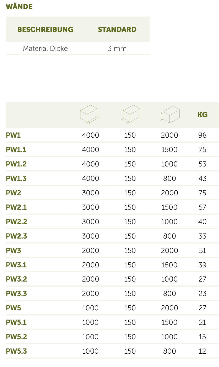 Adezz I Wand freistehend aus Fiberglas