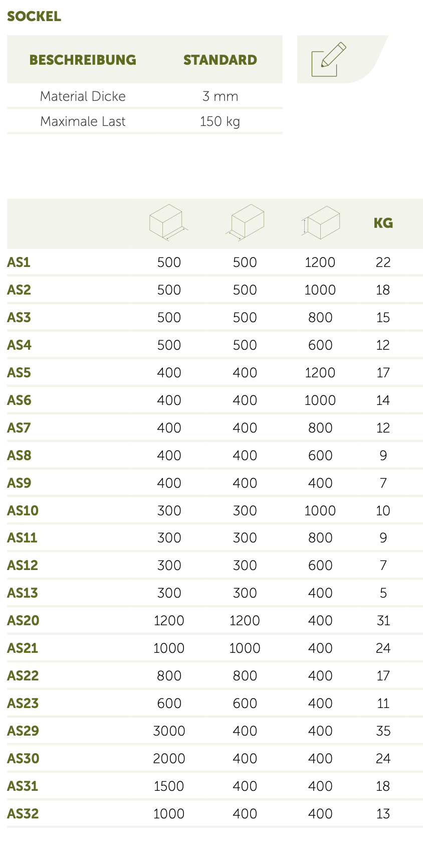 Adezz I Sockel aus Aluminium
