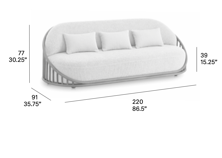 expormim I Cask Sofa 220 cm