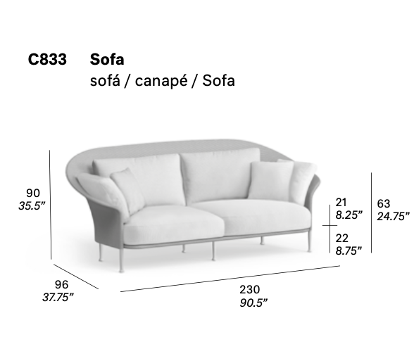 expormim | Liz Sofa 230 cm