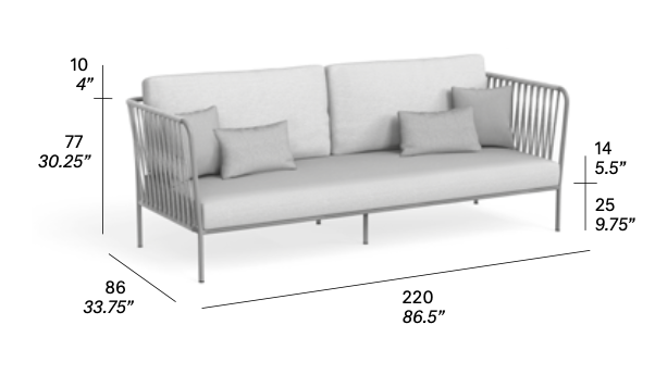expormim I Nido Sofa 176 cm